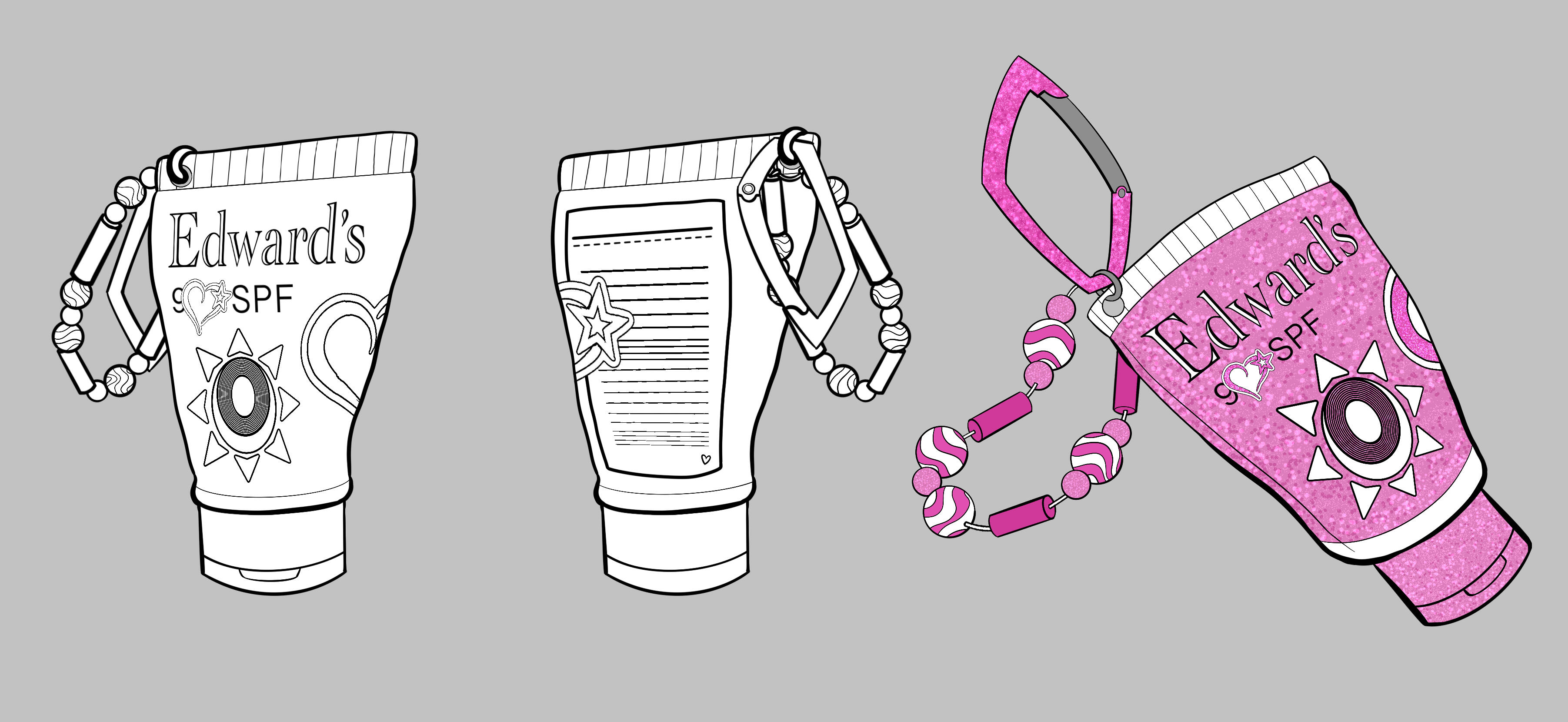 Candi Sunscreen Keychain Turnaround