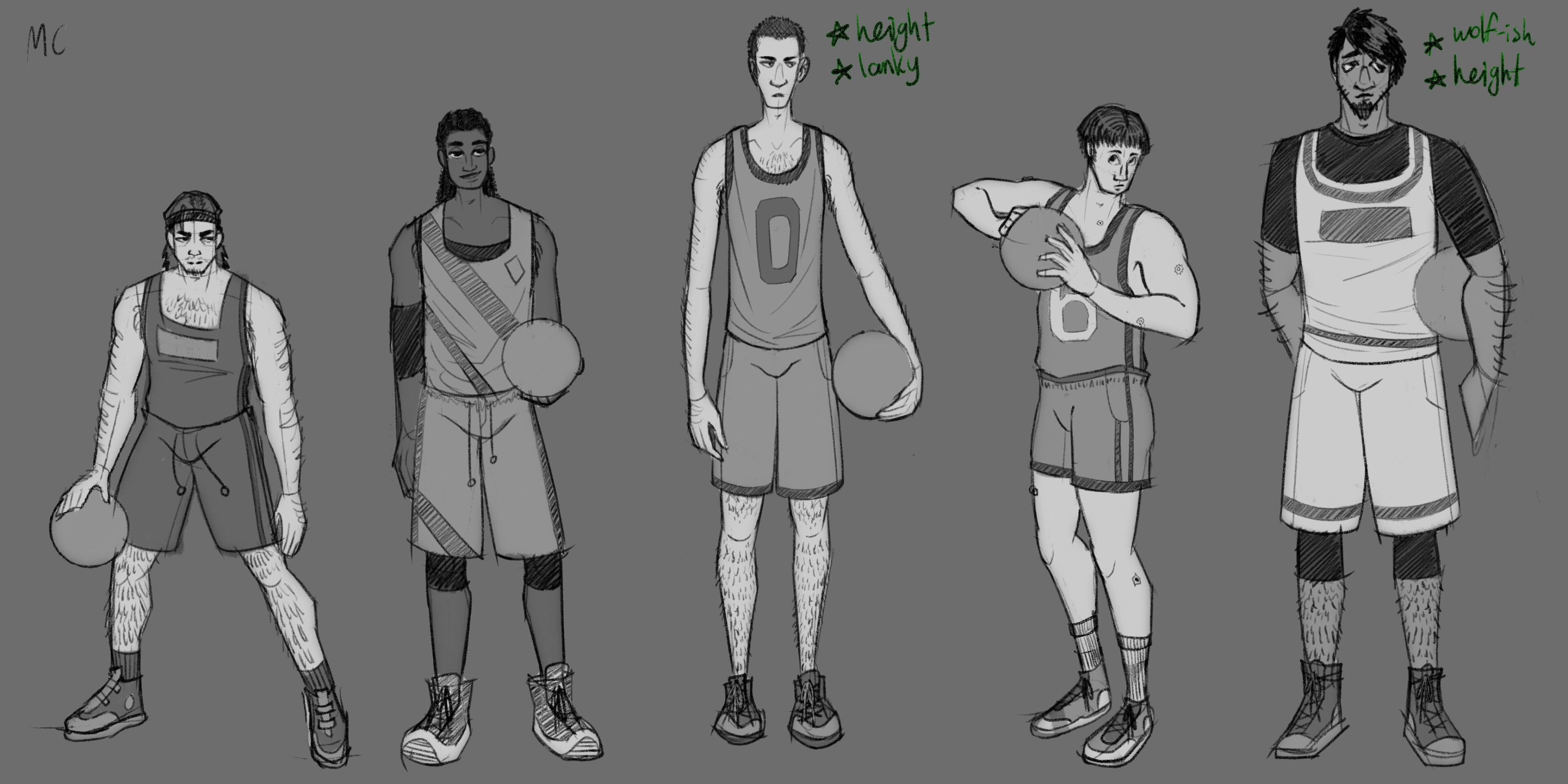 Protagonist Sketches
