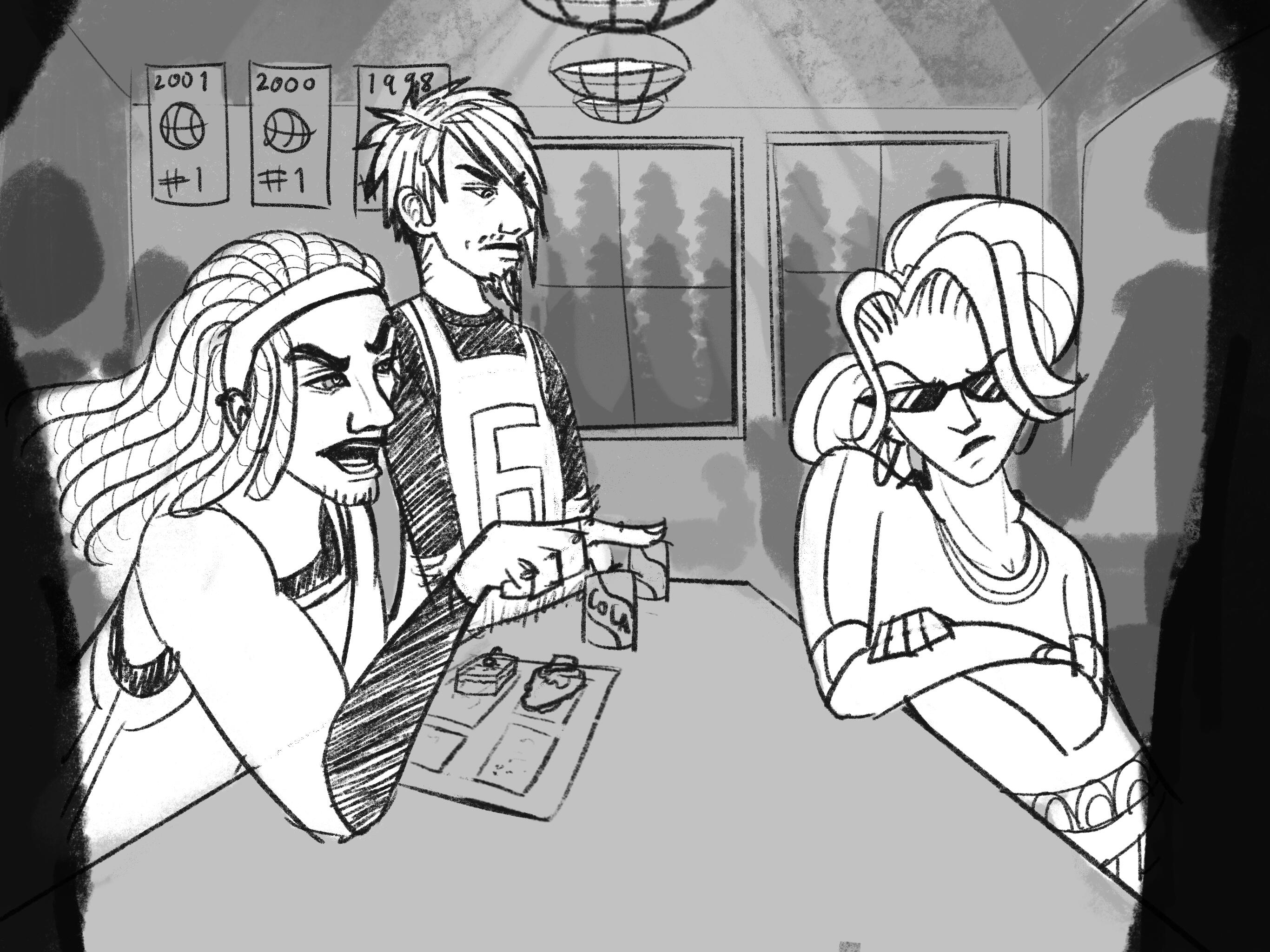 Cutscene Environment Sketch