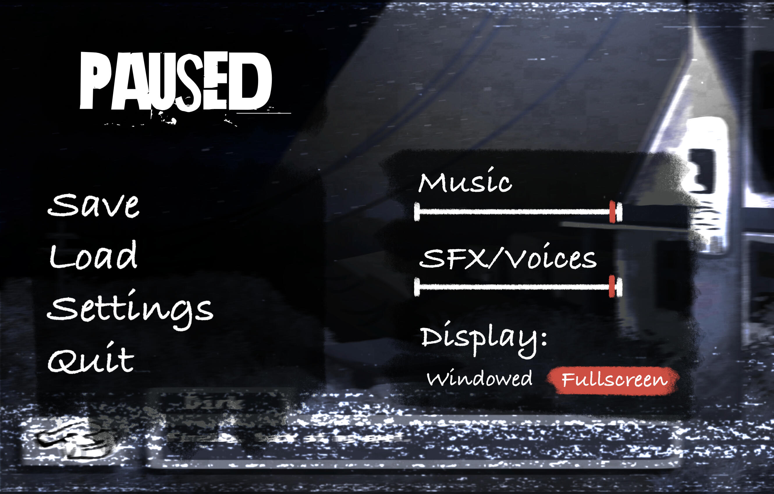Pause Menu Prototype 2